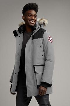 Chamarras Canada Goose Hombre Mexico - Erickson Abrigos Grises Oscuro CP3084967